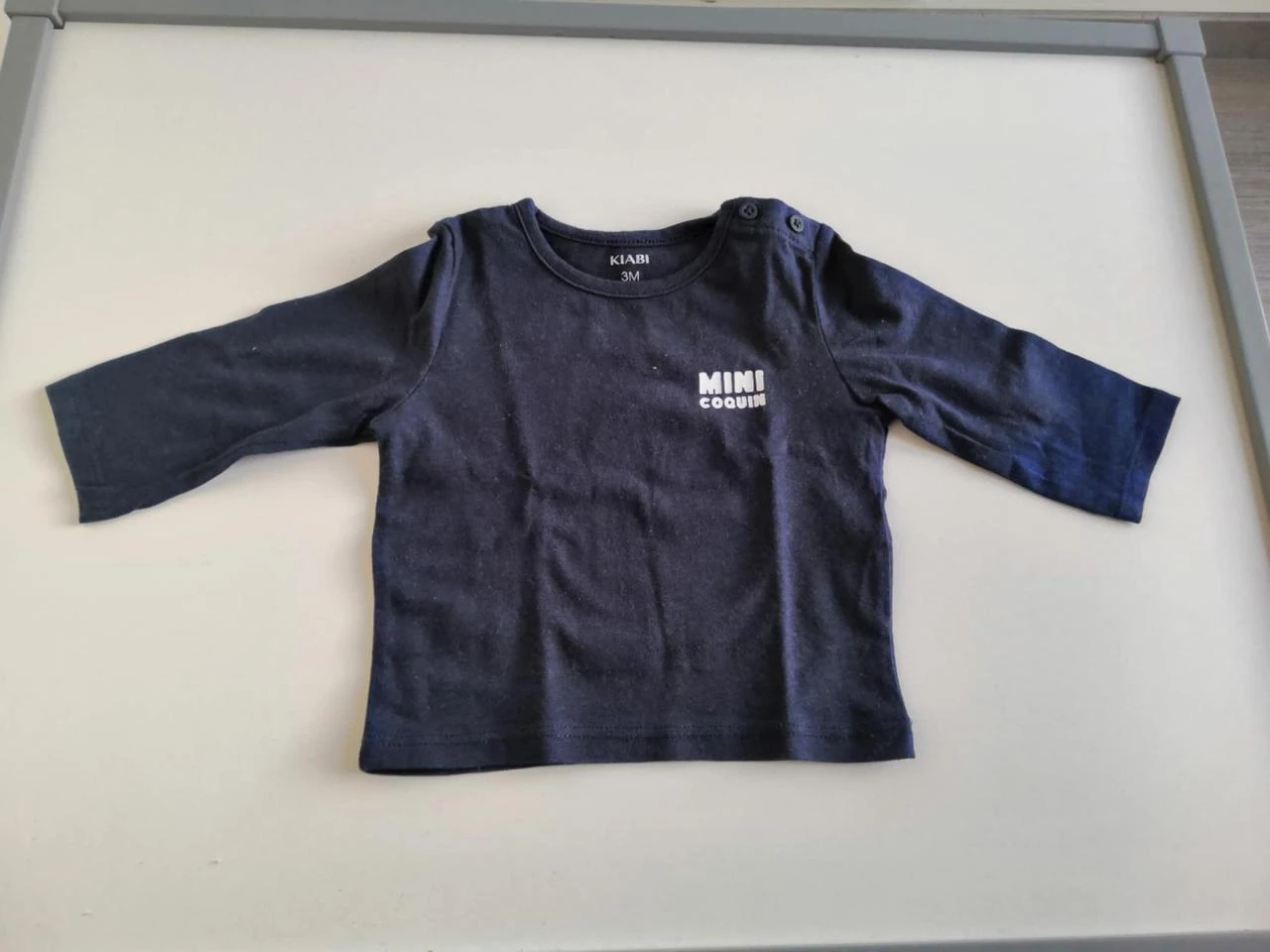 Tee-shirt Mini coquin (Bleu marine) 3 mois Kiabi